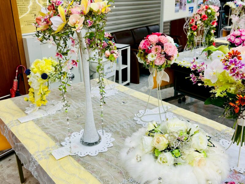 アーティフィシャルフラワーブーケコンテスト最終のお披露目